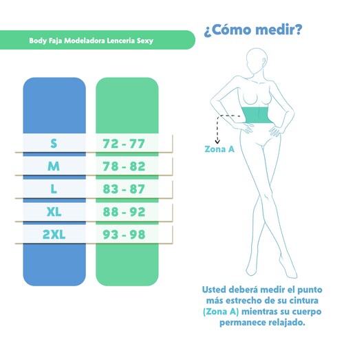 Zen Zen Body Faja Modeladora Lenceria Sexy Para Usar Bajo La Ropa
