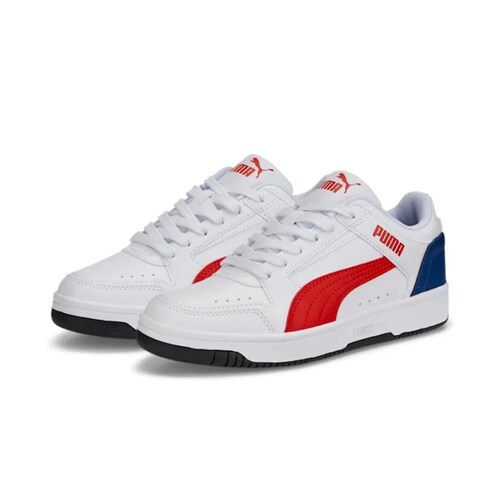 Tenis Puma Rebound Joy Low Blanco Rojo Unisex 381984 09
