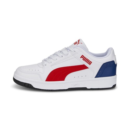Tenis Puma Rebound Joy Low Blanco Rojo Unisex 381984 09