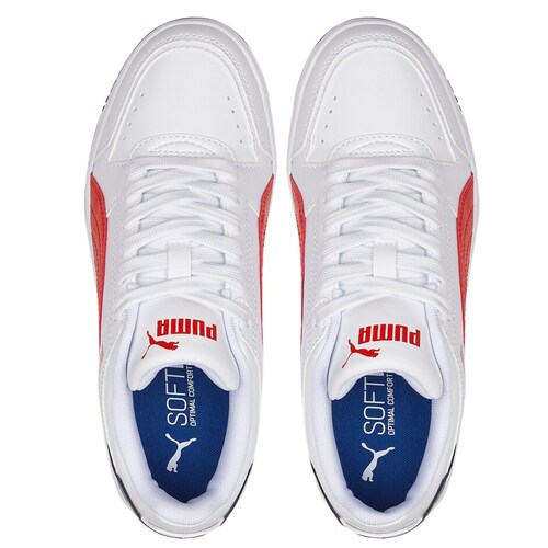 Tenis Puma Rebound Joy Low Blanco Rojo Unisex 381984 09