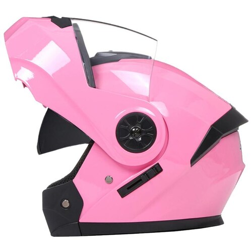 Yelmo Moto Ciudad MXBDL-003-5 1Pza Rosa DOT Talla L Abatible Casco Motociclista BLDShinePink