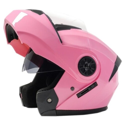 Yelmo Moto Ciudad MXBDL-003-5 1Pza Rosa DOT Talla L Abatible Casco Motociclista BLDShinePink