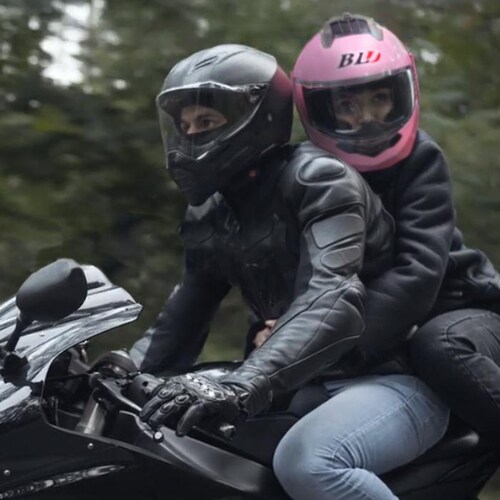 Yelmo Moto Ciudad MXBDL-003-5 1Pza Rosa DOT Talla L Abatible Casco Motociclista BLDShinePink