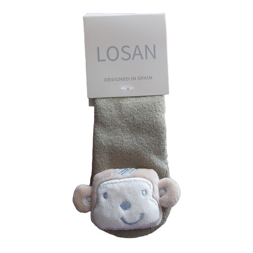 Calcetines changuito 3D con volumen color verde para bebé niño Losan