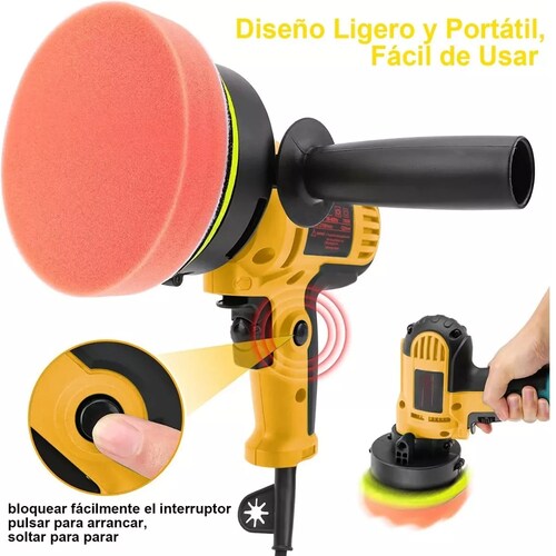 Juego Pulidora Eléctrica Para Coche 700w 110v 14 Piezas