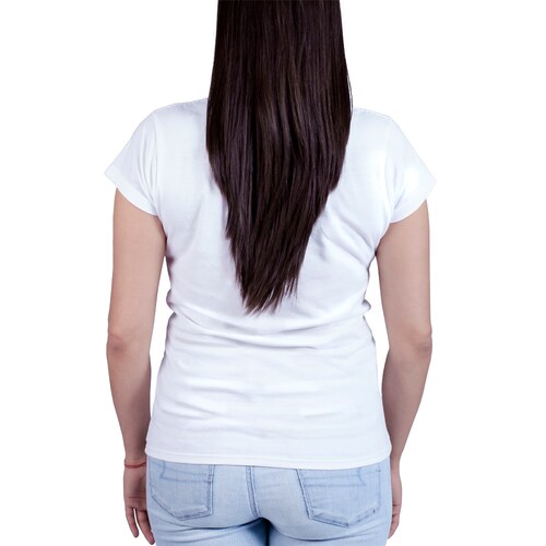 Playera Blanca KON TIKI para Mujer, Aventura y Ciudad Manga Corta Lateral-WH