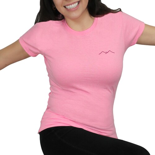 Playera Rosa KON TIKI para Mujer, Outdoor y Casual Manga Corta Cuitzmala-PK