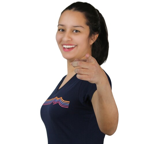 Playera Azul KON TIKI para Mujer, Outdoor, Aventura y Casual Manga Corta Peñamille-NVY