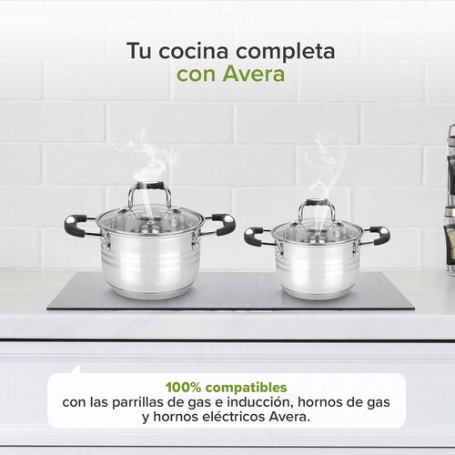 AVERA Sartén Antiadherente 24 CM Libre PFOA Acero Inoxidable SIN24P