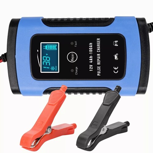 Cargador Inteligente Para Batería De Coche De Moto 12v 5a