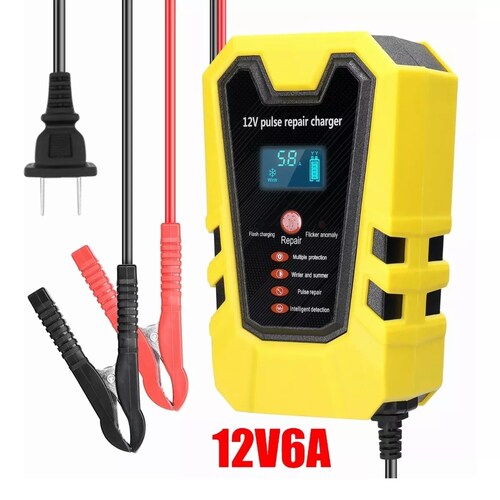 Cargador Inteligente Para Baterías De 12v 6a Auto Moto Carro