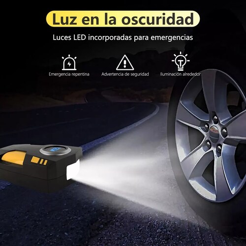 Compresor De Aire Inflador Llantas Bomba Portátil 12v 150psi