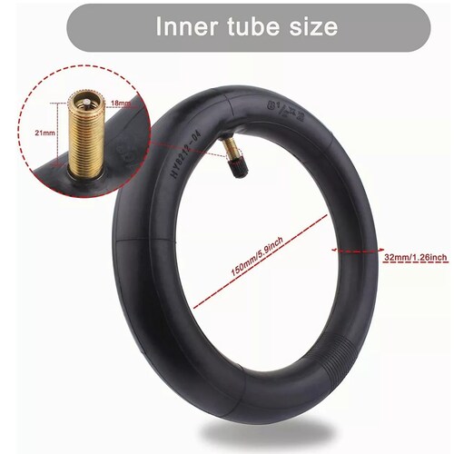 Set 2 Pz Cámaras Para Llanta Para Scooter Eléctrico 8.5 Pulgadas