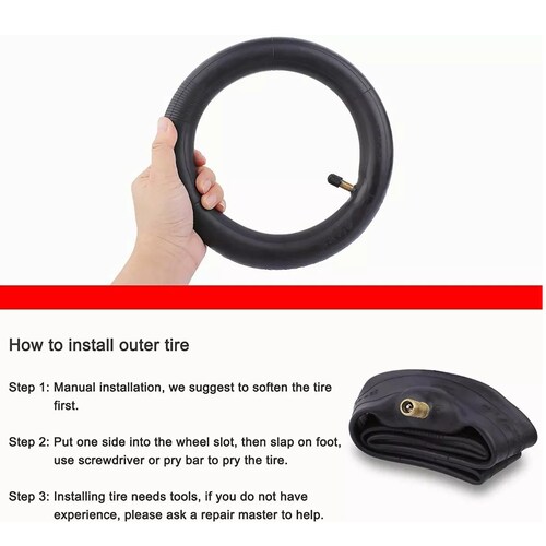 Set 2 Pz Cámaras Para Llanta Para Scooter Eléctrico 8.5 Pulgadas