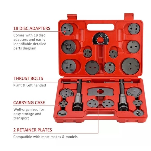 Kit 22pcs Pistón Opresor Frenos Cambiar Balatas Auto Universal