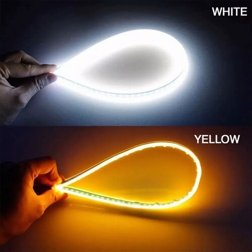 Tira De Luces Led Flexible Para Faros Diurnos De Auto 60 Cm