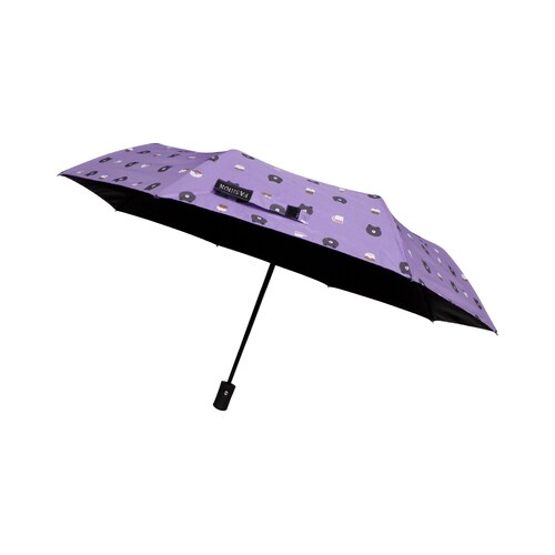 Paraguas de bolsillo Reforzado,  Resistente a Vientos y Lluvias Fuertes, Mango Ergonómico y automático con funda incluida y Fácil de Transportar