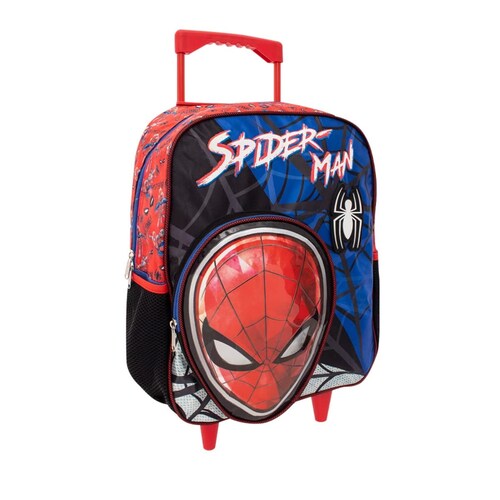Mochila escolar con ruedas, multicolor, de Spider-Man, para niño, mod. 1098751