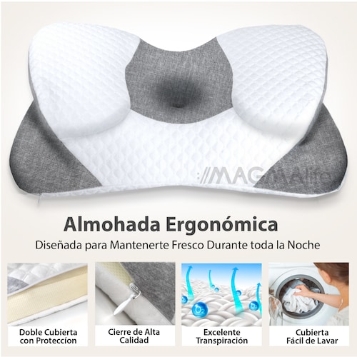 Almohada Cervical Memory Foam Magma Life