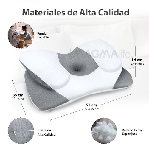 Almohada Cervical Memory Foam Magma Life