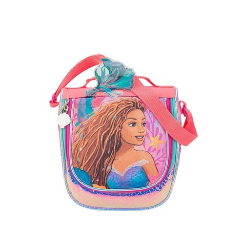 Lonchera escolar para niña de la película La Sirenita de Disney, color rosa, mod. 1098709