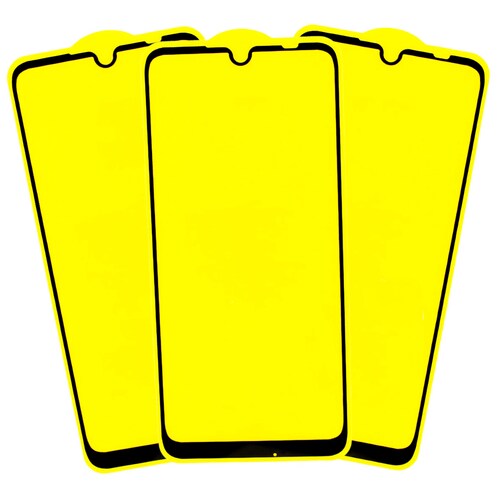 3x Mica Cristal 9D Protector de Pantalla para XIAOMI Redmi NOTE 7 | NOTE 7 PRO con Marco Color Negro