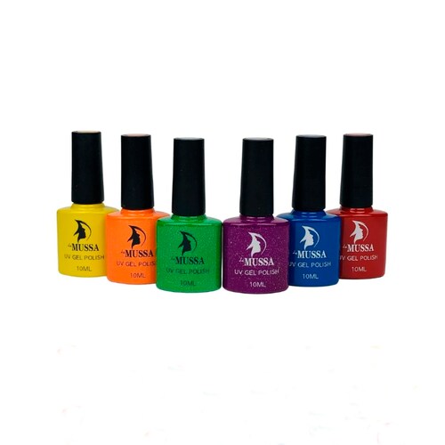 Gama Gel Esmalte Uv Semipermanente 6 Piezas