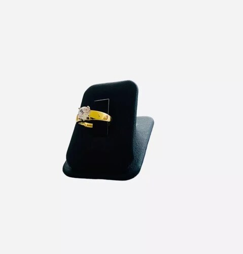 Anillo De Compromiso Zirconia Oro De 10 Kilates + Obsequio