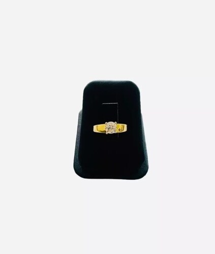Anillo De Compromiso Zirconia Oro De 10 Kilates + Obsequio
