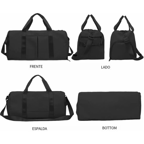 Maleta Deportiva Bolsa Gym Viaje Mochila Fitness Bag Negro