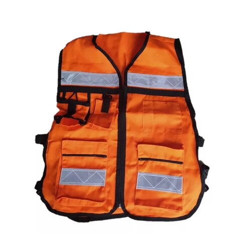 Chaleco Brigadista Reflejante Seguridad Industrial Naranja