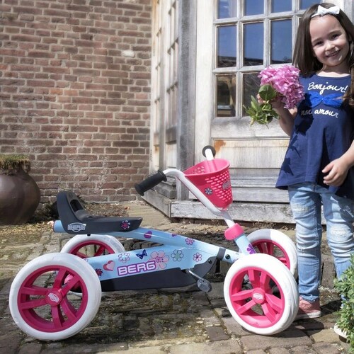 Carrito Montable Go Kart Pedales BERG Buzzy Bloom 2 a 5 años