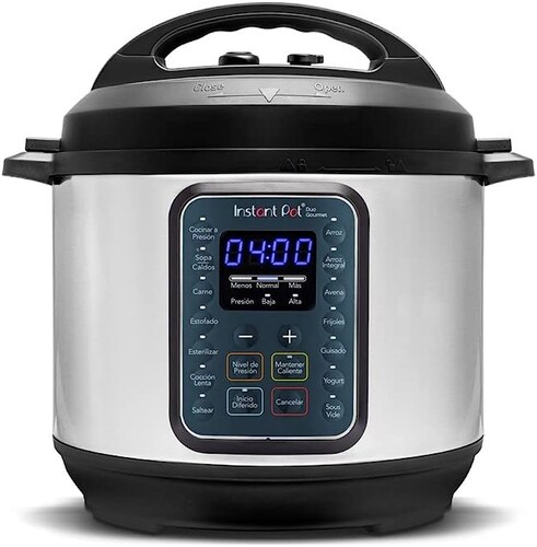 Instant Pot Duo Gourmet, Olla de Presión Eléctrica 9 en 1 con olla interior de acero inoxidable