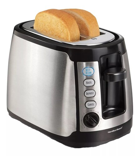 Tostador De Pan Y Bagel Hamilton Beach 22811 Ranura Ancha Plateado 110v