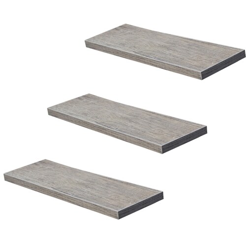 Set 3 Repisas Flotantes Hogare de Melamina Modernas 50 X 15 Color Rustik Wood