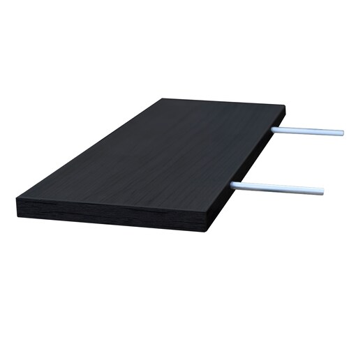 Set 3 Repisas Flotantes Hogare de Melamina Modernas 50 X 15 Color Negro