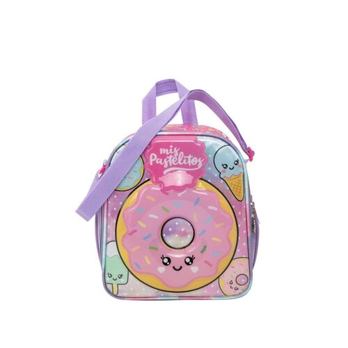 Lonchera escolar infantil para niña de la marca "Mis Pastelitos", multicolor, mod. 1098714