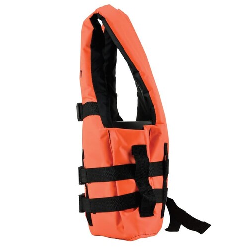 Chaleco Salvavidas Tipo III Resistente Al Sol y Al Agua De Mar para Niños y Adultos con Hebillas De Plasticos De Alto Impacto Flotadores Unisex Nylon 100% Color naranja, Talla 42-44, Soporta 110 kg