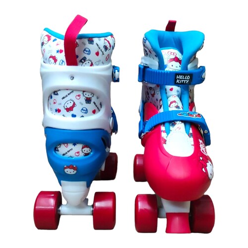 Patines para niños 4 Ruedas Hello Kitty 19 a 21 cm Azul/Rojo