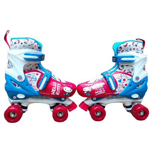 Patines para niños 4 Ruedas Hello Kitty 19 a 21 cm Azul/Rojo