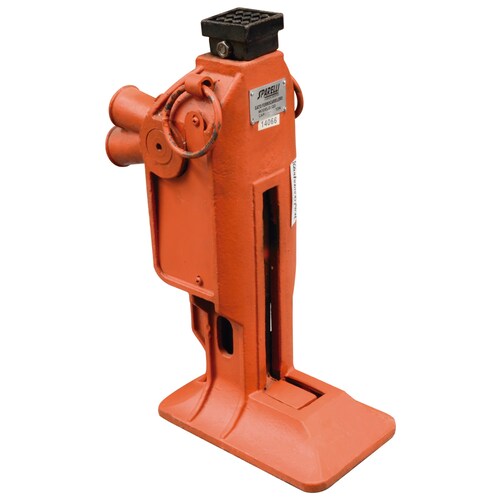 Gato mecánico ferrocarrilero - Los resortes ajustables incorporan resortes niquelados para resistir la corrosión - Ideal para manipular, levantar y transportar rails, Capacidad 10 toneladas