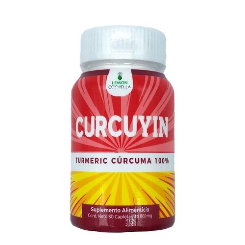 5 Piezas Curcuyin Tumeric Cúrcuma 100% 30 caps de 860mg.