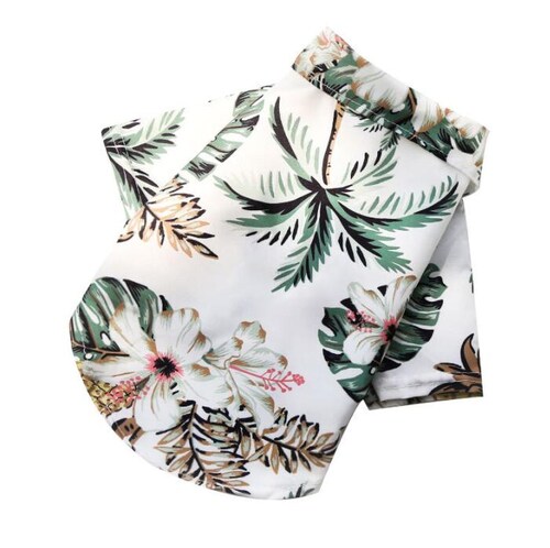 Camisa Hawaiana Para Perro Razas Pequeñas Gato 3 Pack