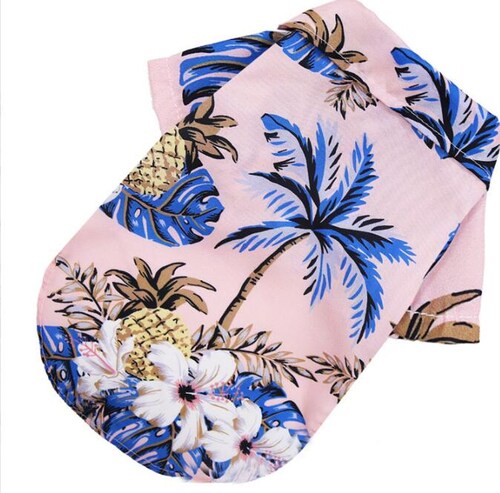 Camisa Hawaiana Para Perro Razas Pequeñas Gato 3 Pack