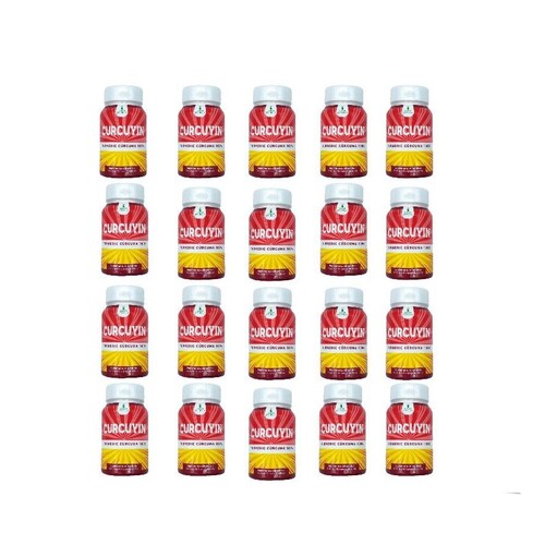 20 Piezas Curcuyin Tumeric Cúrcuma 100% 30 caps de 860mg