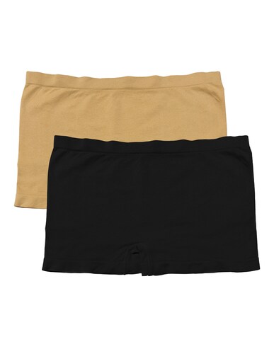 Set De 6 Bóxer Para Mujer Tatys Fashion Pack Incluye 3 Negros Y 3 Nude.