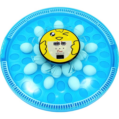 Incubadora Huevos 52pz Temp Ajustable 20 a 39.5 Grados y Ovoscopio