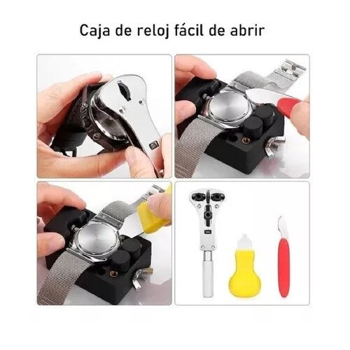 Kit Herramienta Reparacion Reloj Relojero Joyero 147 Piezas
