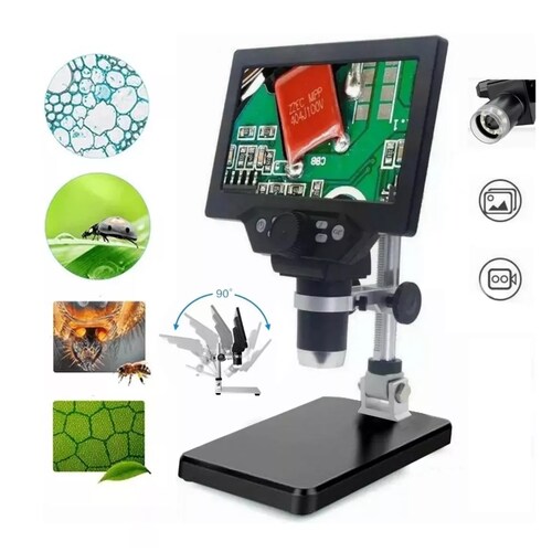 Microscopio Electrónico Académico Con 5.5in Pantalla Lcd Hd