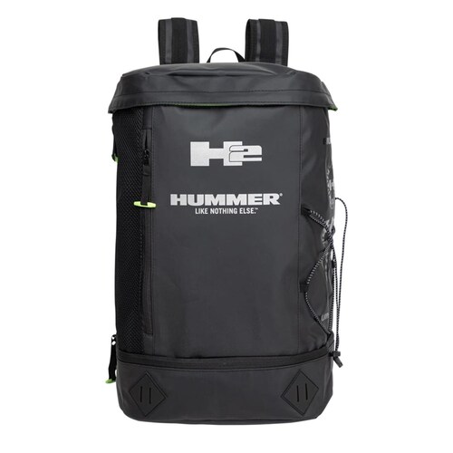 Mochila backpack color negro marca Hummer para hombre, grande, mod. 1040980